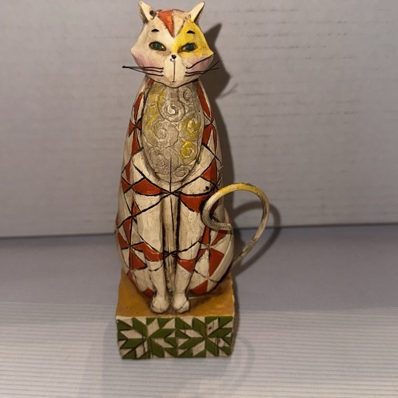 🐈‍⬛ NWT JIM SHORE HEARTWOOD CREEK 2003 ORANGE GINGER CAT FIGURINE “ABRAHAM” - Picture 1 of 8
